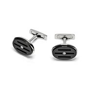 Cufflinks Baraka Man in Ceramic Diamante 0.02 Ct PS215500ACCN000004 - PS215500ACCN000004